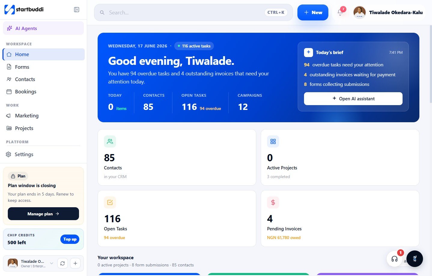 Website Builder in startbuddi
