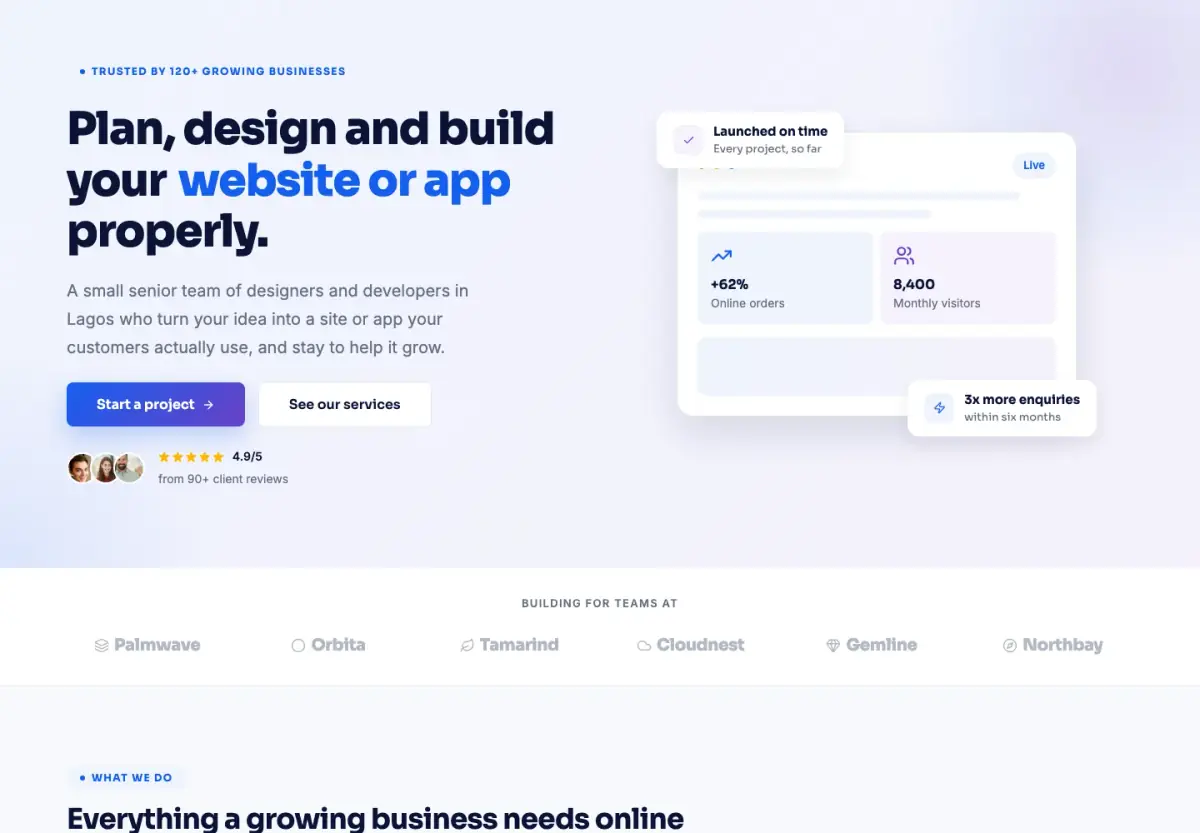 Preview of the Cobalt template