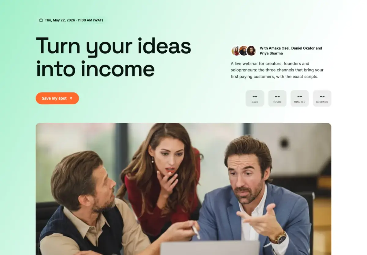 Preview of the Expert workshop template