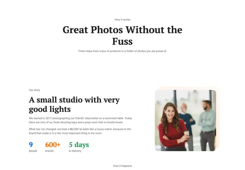 Glint, How it works page