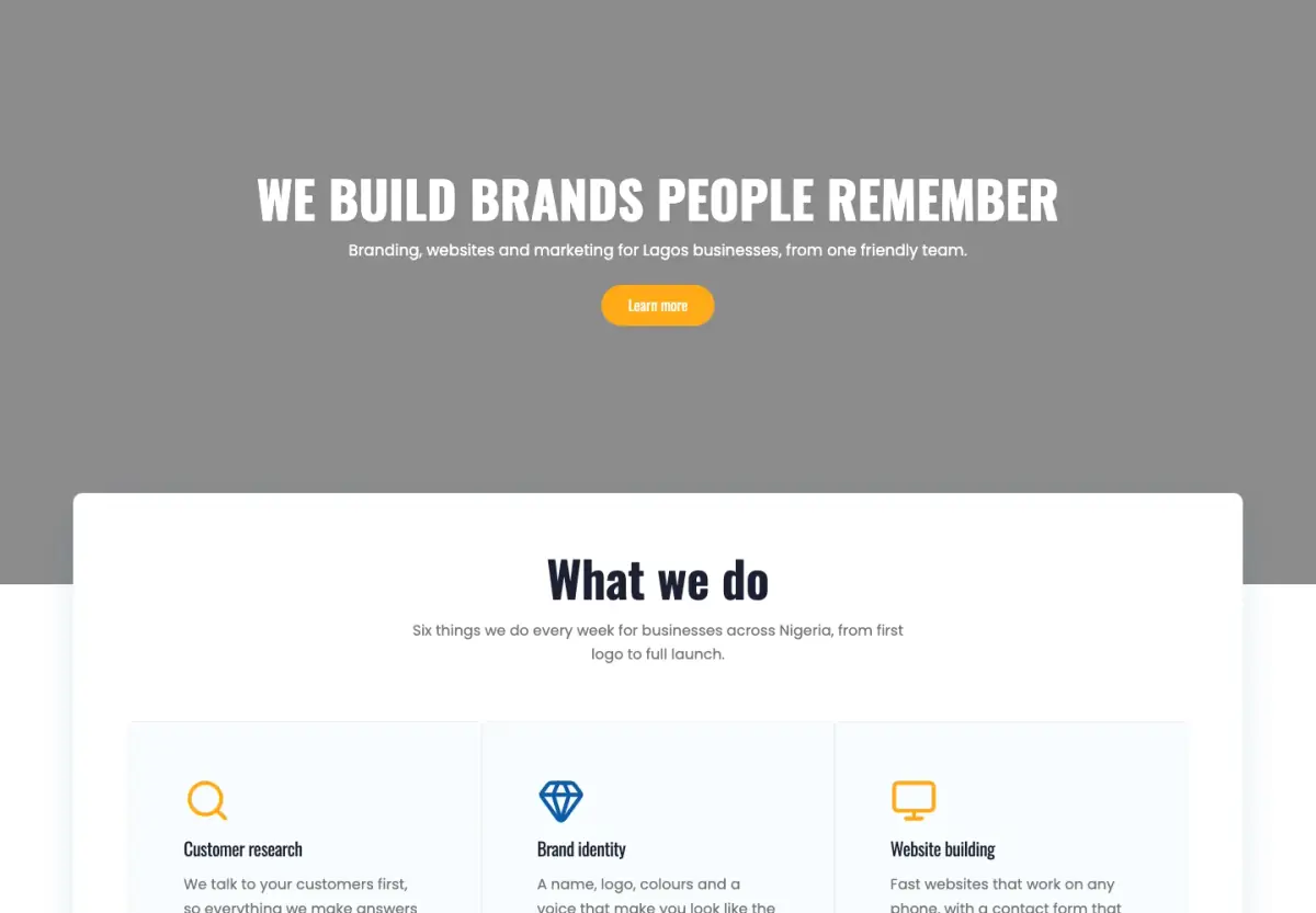 Preview of the Kite template