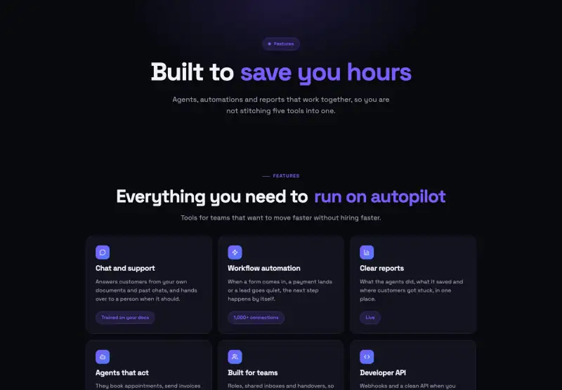 Nexus, Features page