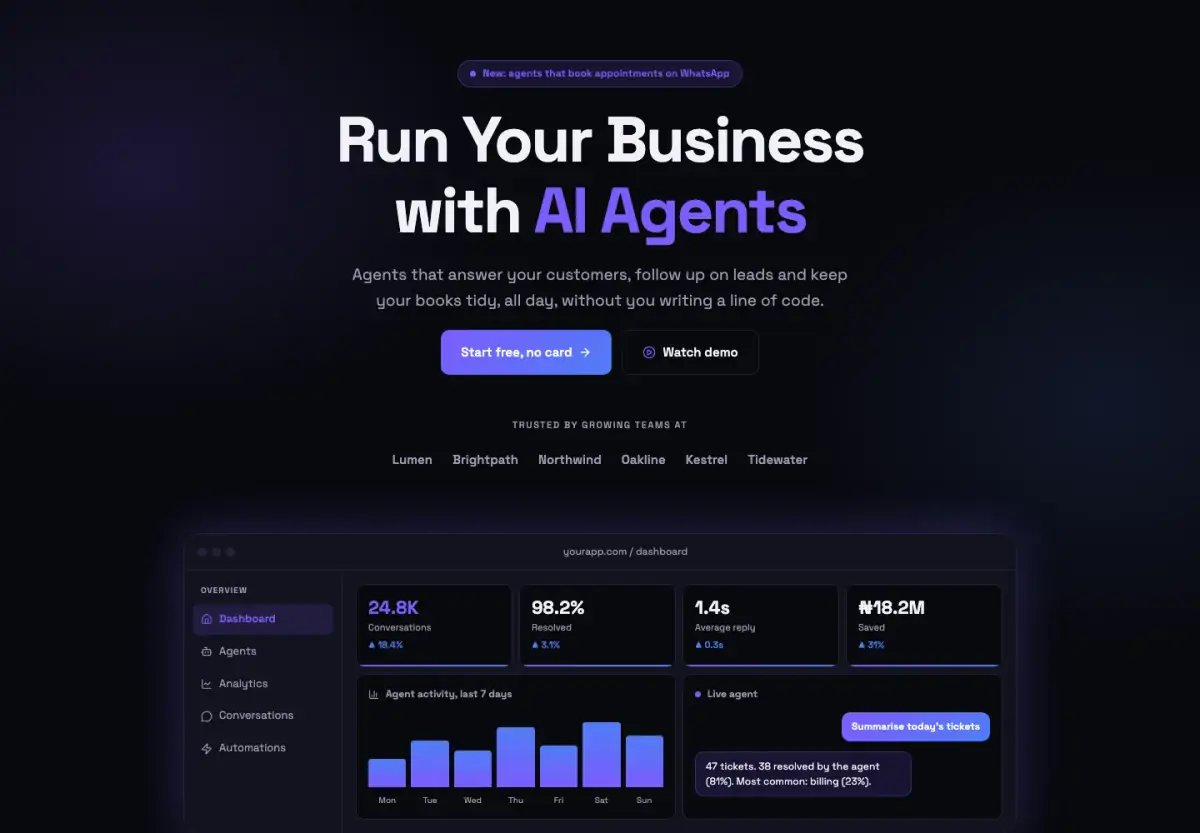 Preview of the Nexus template