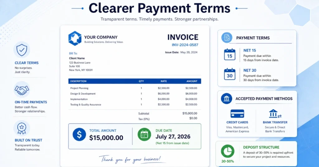 Clearer Payment Terms