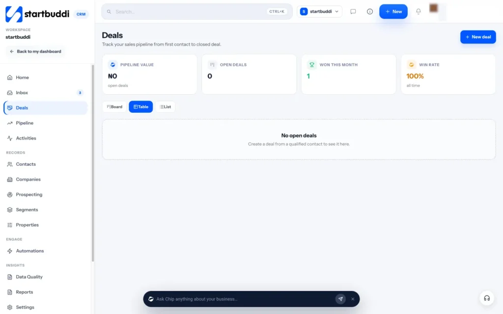 startbuddi app screen: Customers deals